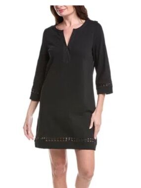 Tommy Bahama Sunset Harbor Long Sleeve Dress - Black (S)